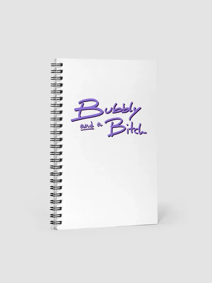 Bubbly and a B*tch (purple shadow design) notebook product image (1)