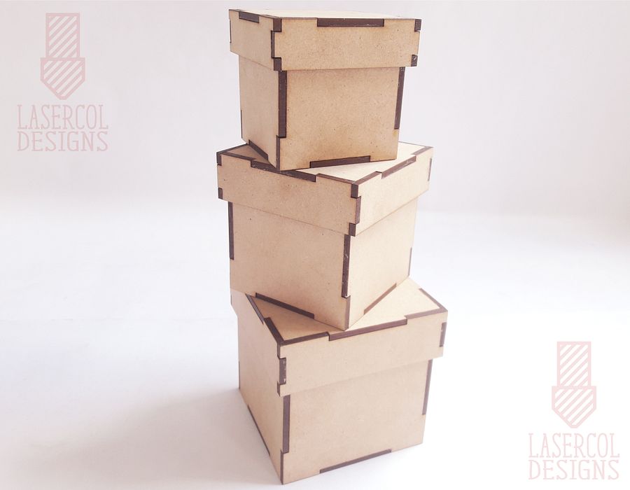 Boxes Bundle (Set 1, 2) - Laser Cut Files product image (7)