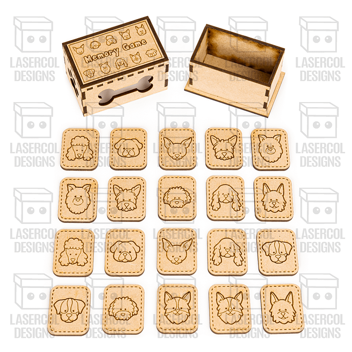 Memory Game (Dogs) Version - Laser Cut Files product image (2)