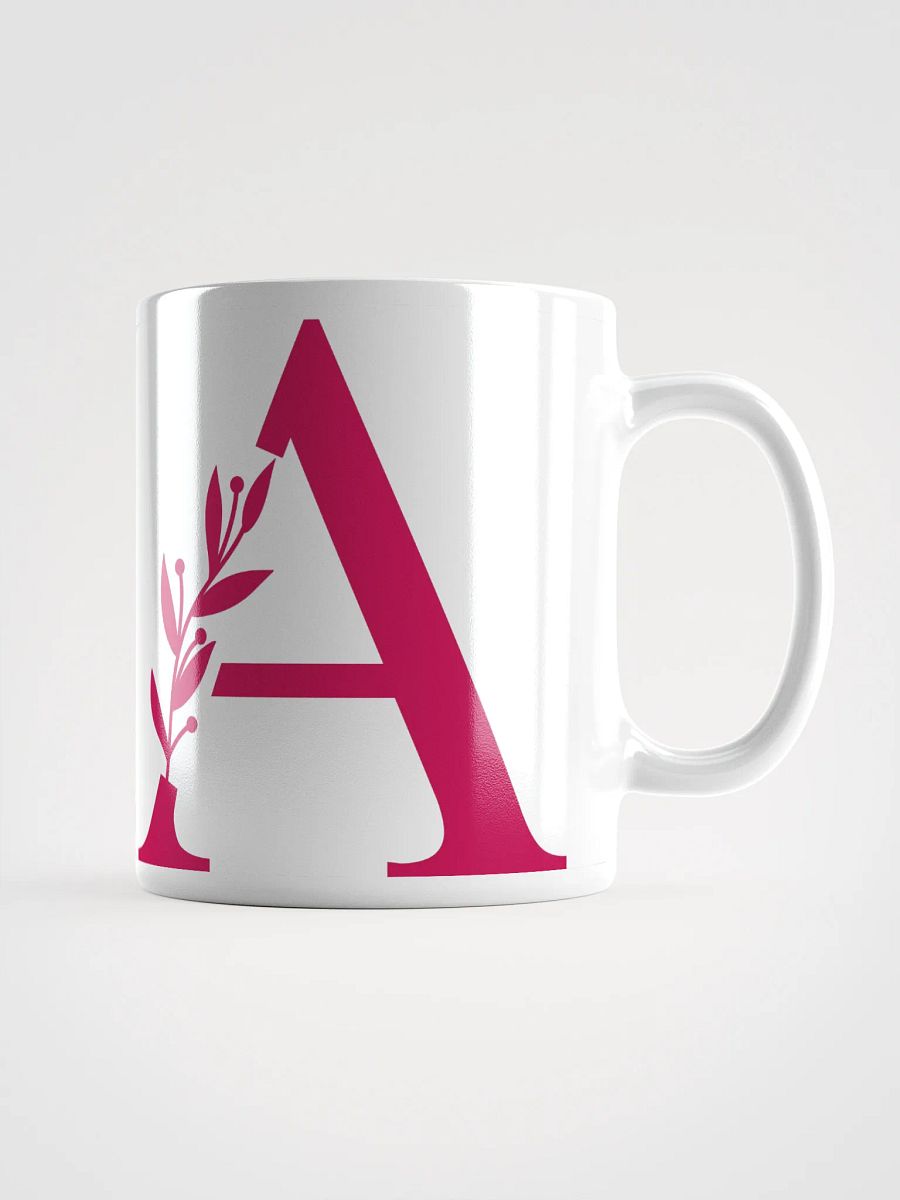 Aesthetic Foliage White Mug (Red) product image (1)