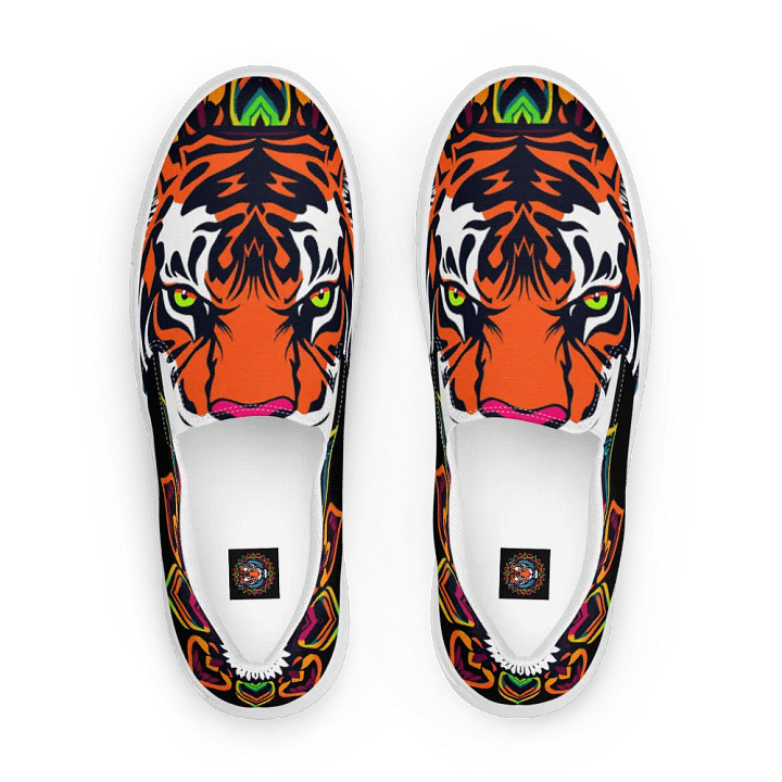 Mandala Tiger Women's Slip-On Shoes product image (2)