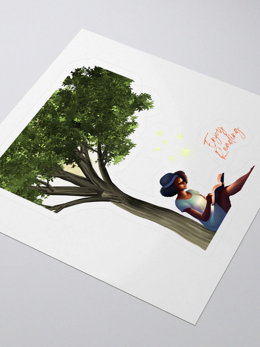 Summertime Reading By The Moon Sticker product image (3)