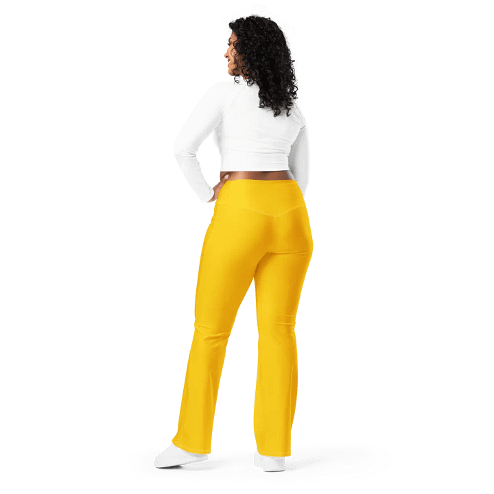 Plain Color Amber Flare Leggings product image (2)