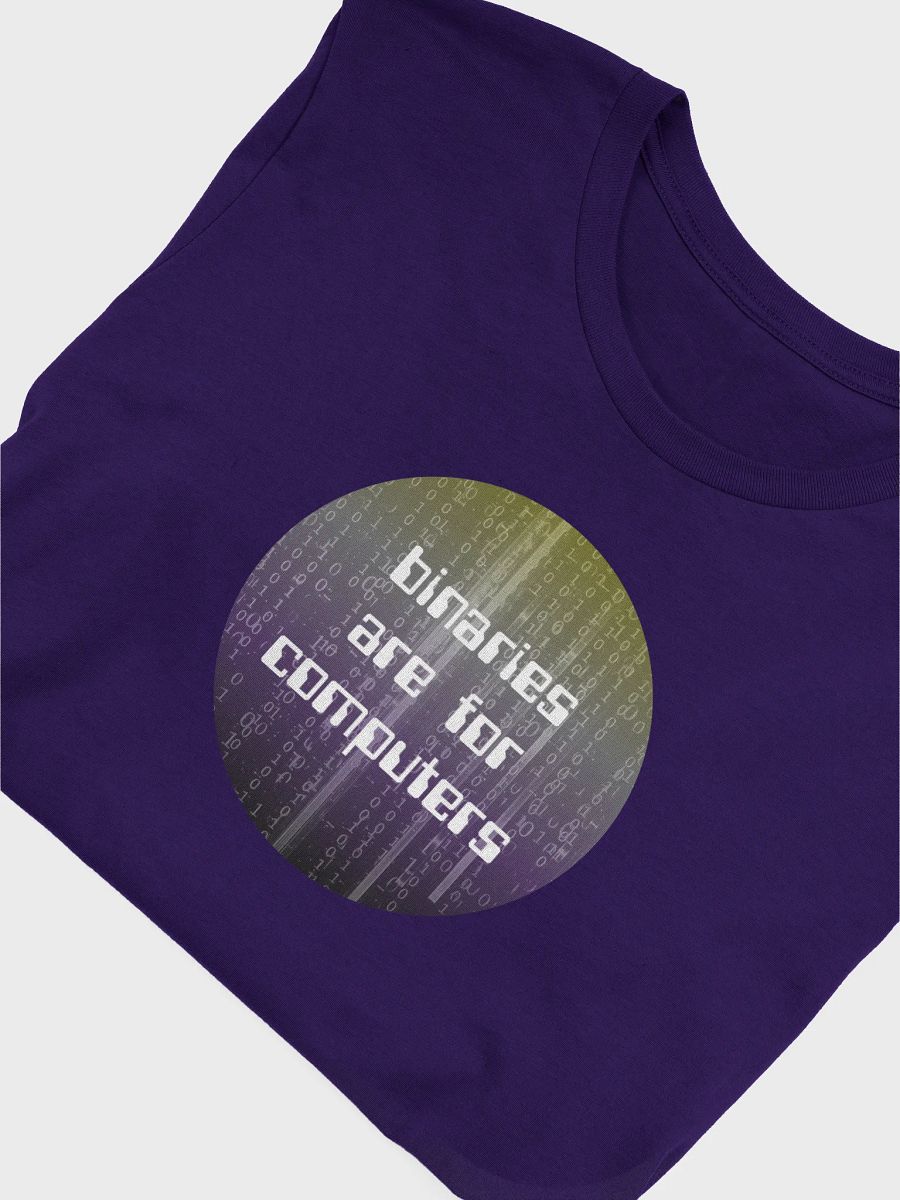 binaries are for computers nonbinary t-shirt product image (5)