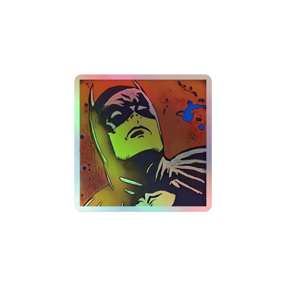 Bat Guy Lit Up Holographic Sticker Set product image (1)