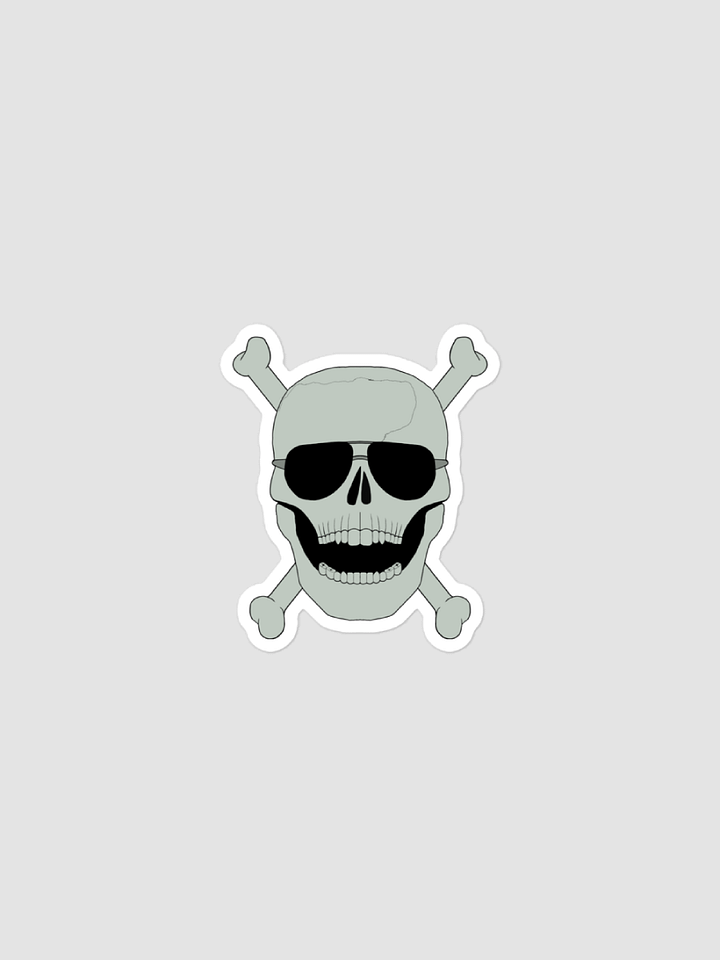 Wicked Aviator Skull Kiss Cut Stickers product image (1)
