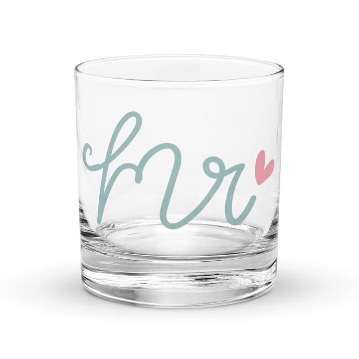 Love Script Rocks Glass product image (1)