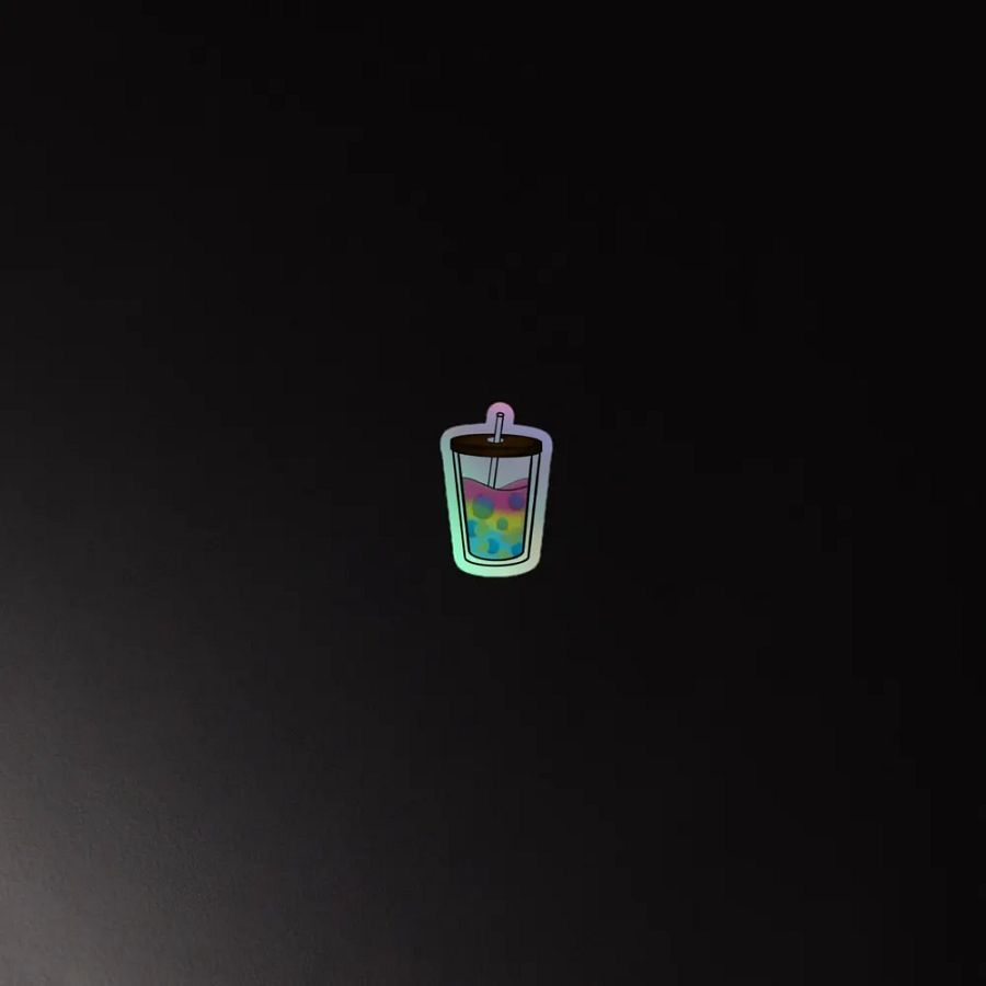 Bubbly Delight - Pan Pride Holographic Sticker Set product image (1)