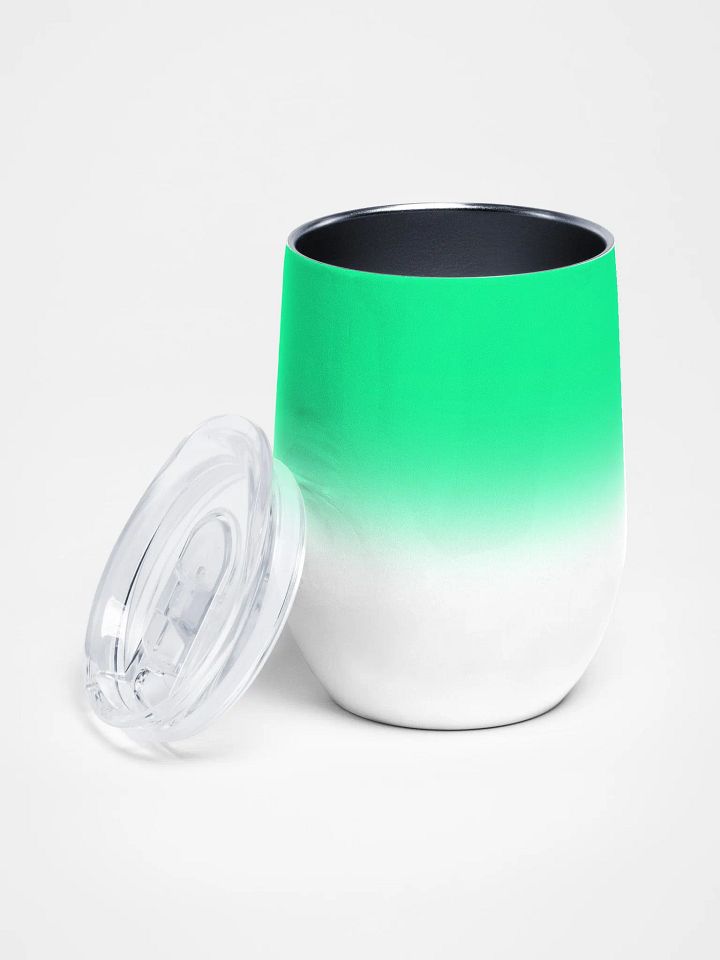 Wine tumbler - Bright green gradient product image (2)