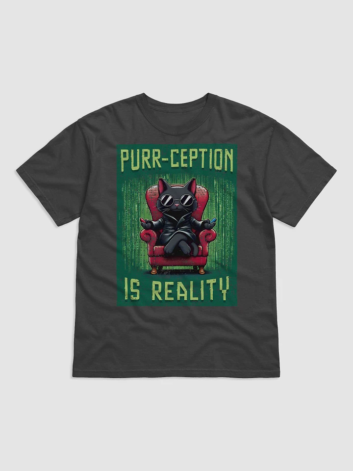 Purr-ception is Reality: Matrix Cat T-Shirt - Feline Rebellion in a Dystopian World product image (1)