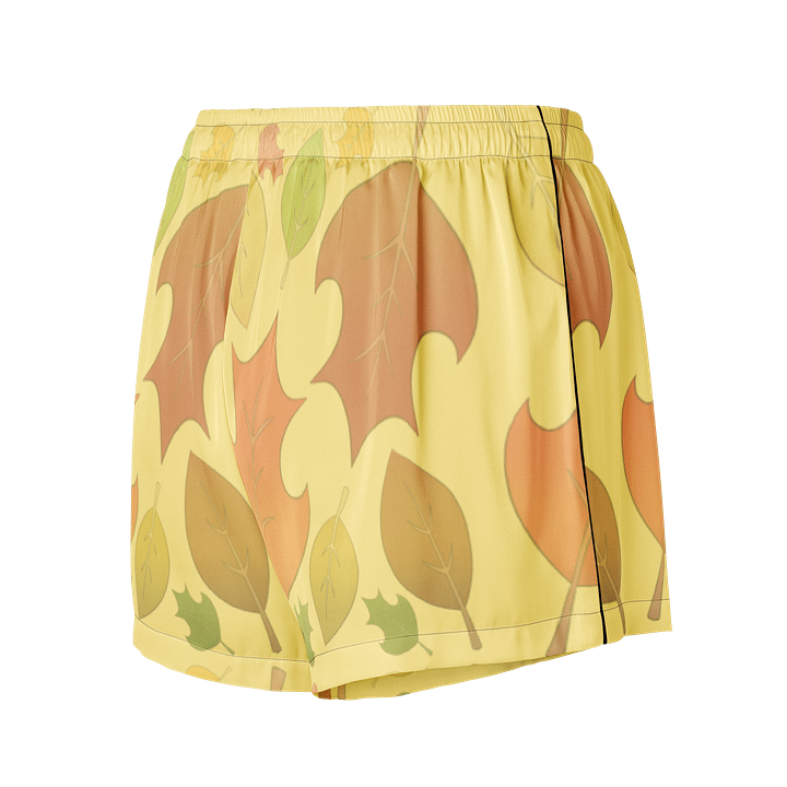 "Falling Leaves" Pattern - Women's Pajama Shorts product image (2)