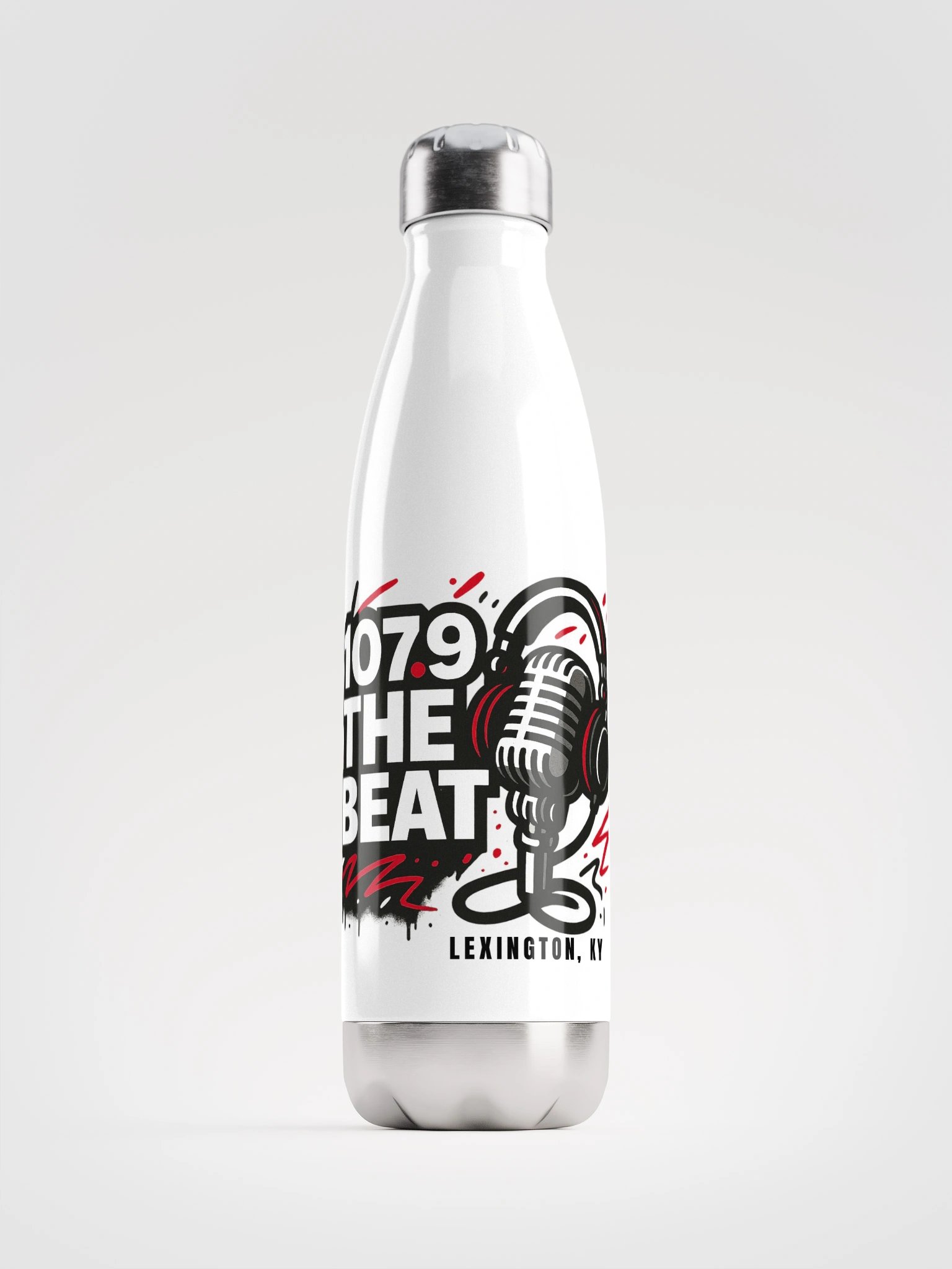 The Beat Mic Stainless Steel Water Bottle product image (1)