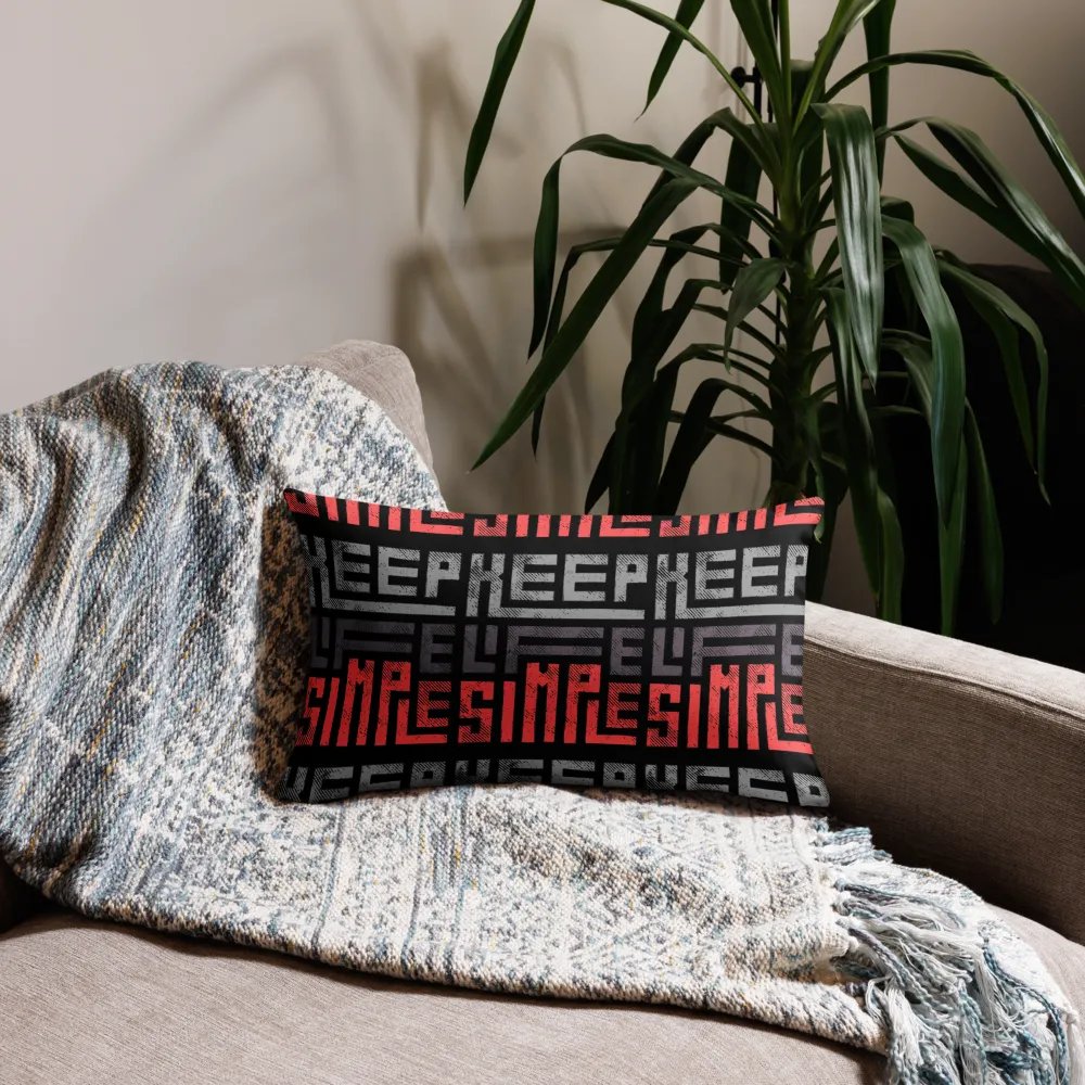 'Keep Life Simple' Premium Pillow Case product image (3)