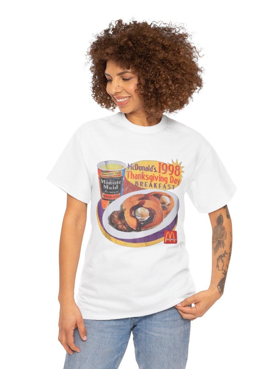 Vintage 1998 Mickey Ds Thanksgiving Unisex Tee Shirt product image (4)