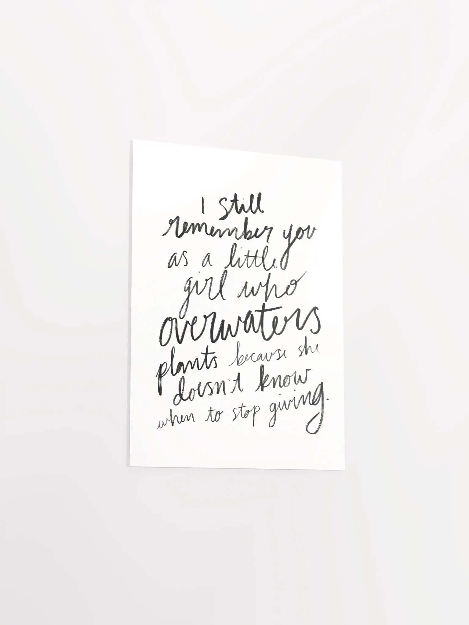 Overwatering Plants Art Print product image (20)