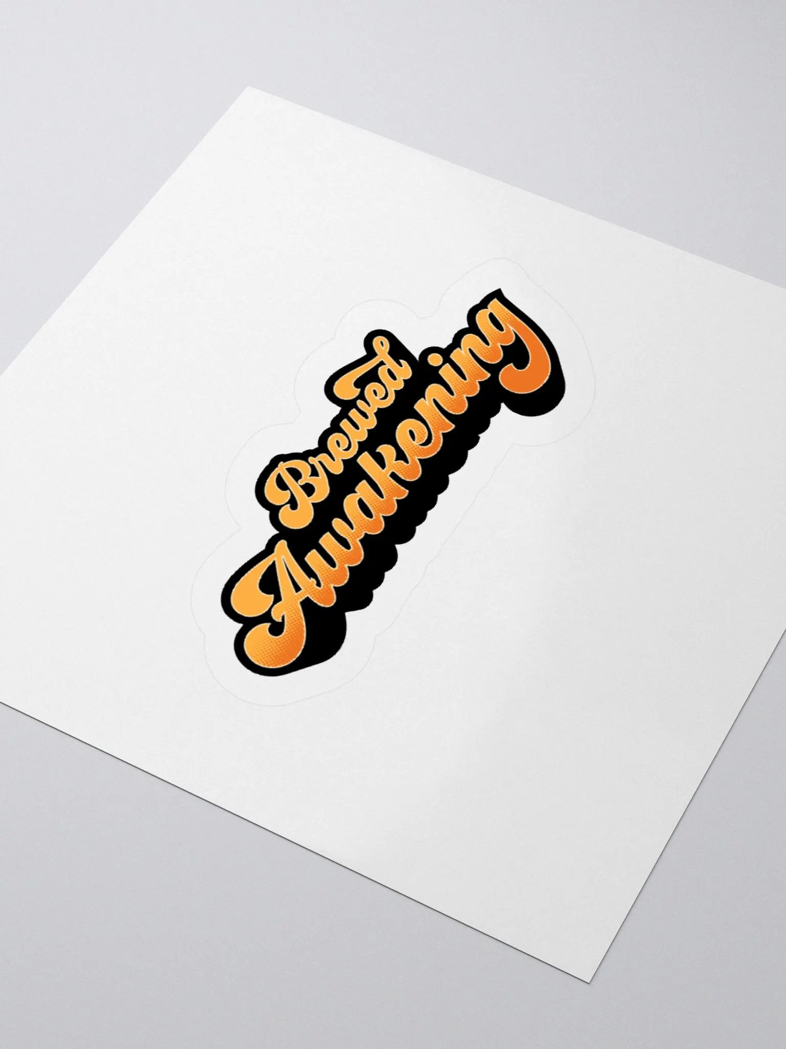 Brewed Awakening Retro Sticker for Coffee Enthusiasts product image (8)
