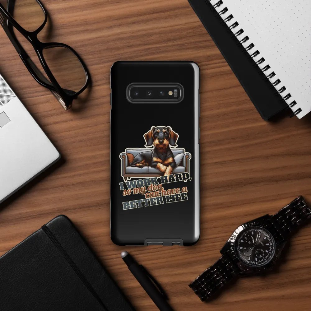 Work Hard – Dachshund - Samsung Tough Case product image (12)