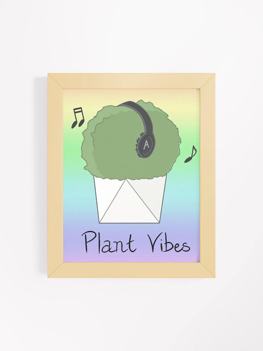 Plant Vibes Print in Wooden Frame product image (22)