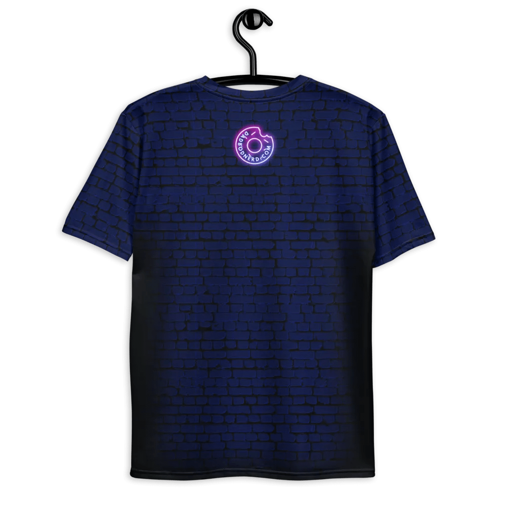 DBN Neon Sign on Blue Bricks - All-Over T-Shirt | #MadeByMELO product image (8)