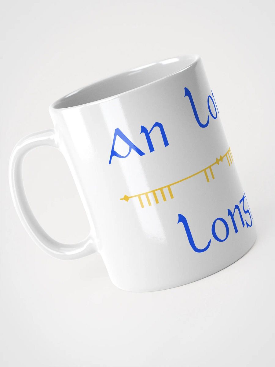 Longford/An Longfort Scholastic style Ogham White Glossy Mug product image (4)