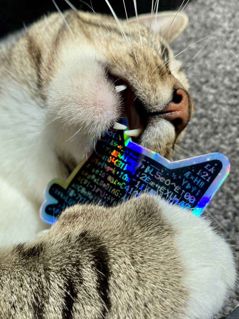 Code Cat Holographic Sticker product image (4)