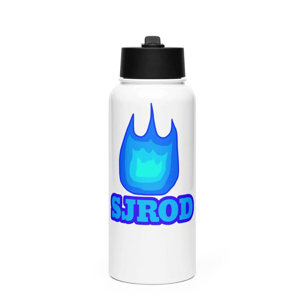 Blue Firey SJROD Stainless Steel Water Bottle product image (1)