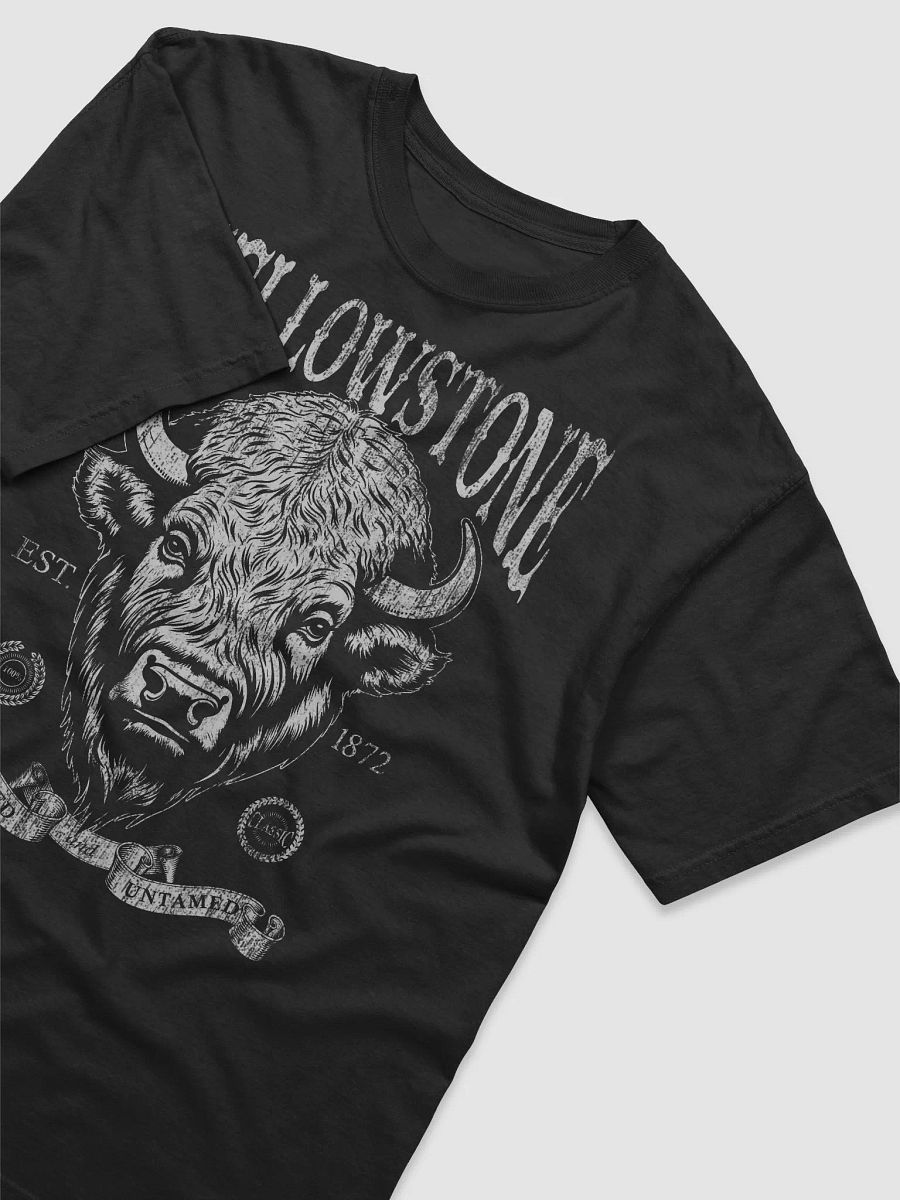 Yellowstone National Park T-Shirt | Vintage-Style Grunge Western Tee with a Bison Head product image (3)