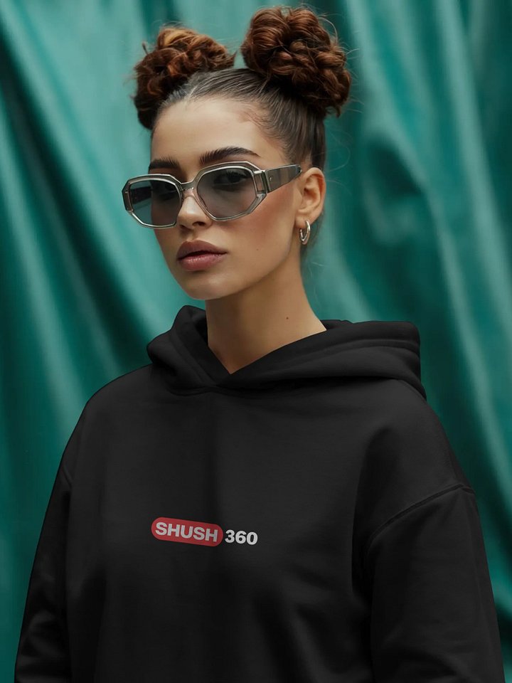 SHUSH360 — Black Signature Hoodie product image (1)