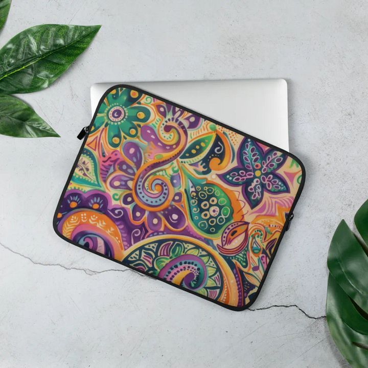 Bohemian Paisley Laptop Sleeve product image (3)