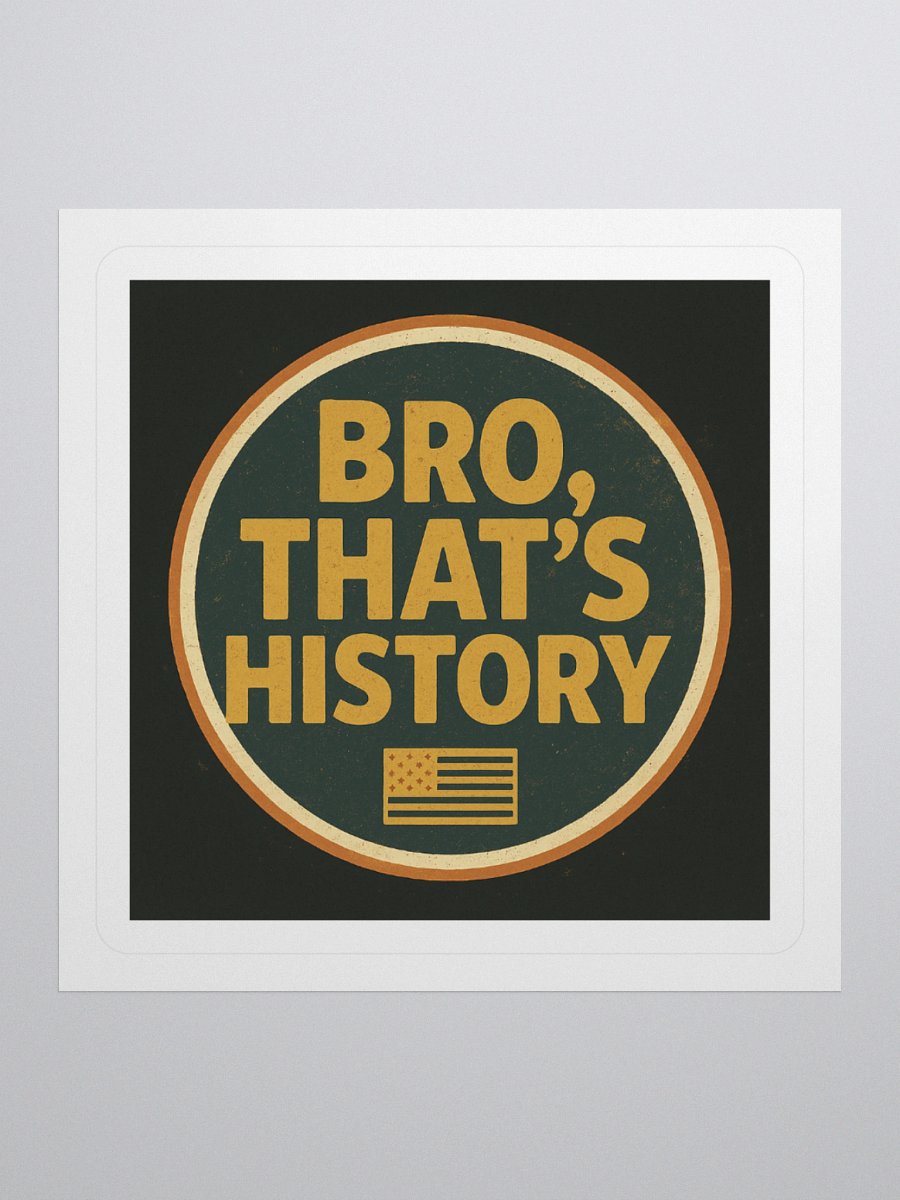Bro, That's History - U.S.A. Sticker product image (2)