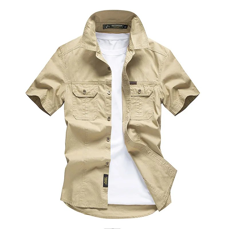 Short Sleeve Shirt Men's Cotton Work Shirt product image (2)