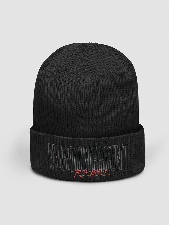 Embroidered NeuroDivergent Rebel Beanie product image (2)