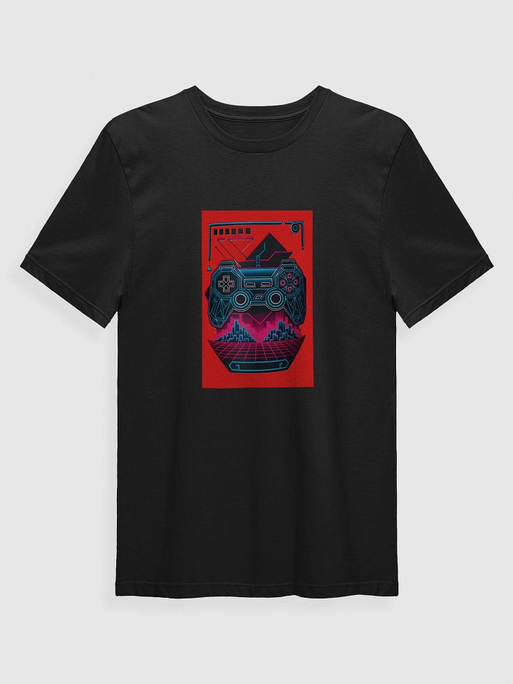 Retro-Futuristic Neon Game Controller T-Shirt product image (1)