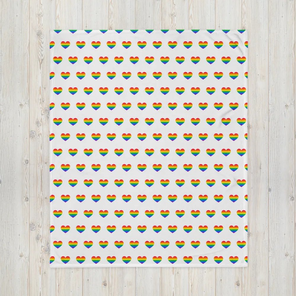 Rainbow Heart Blanket product image (5)