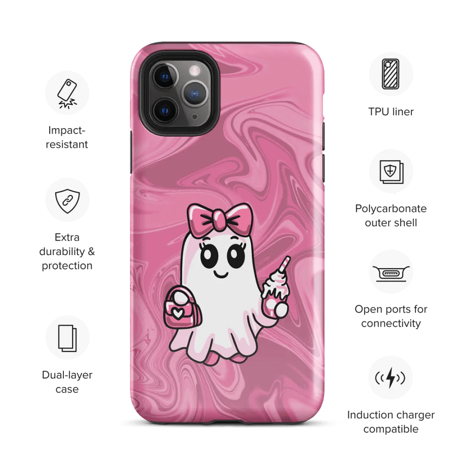 Cute Ghost Tough Case for iPhone® product image (4)