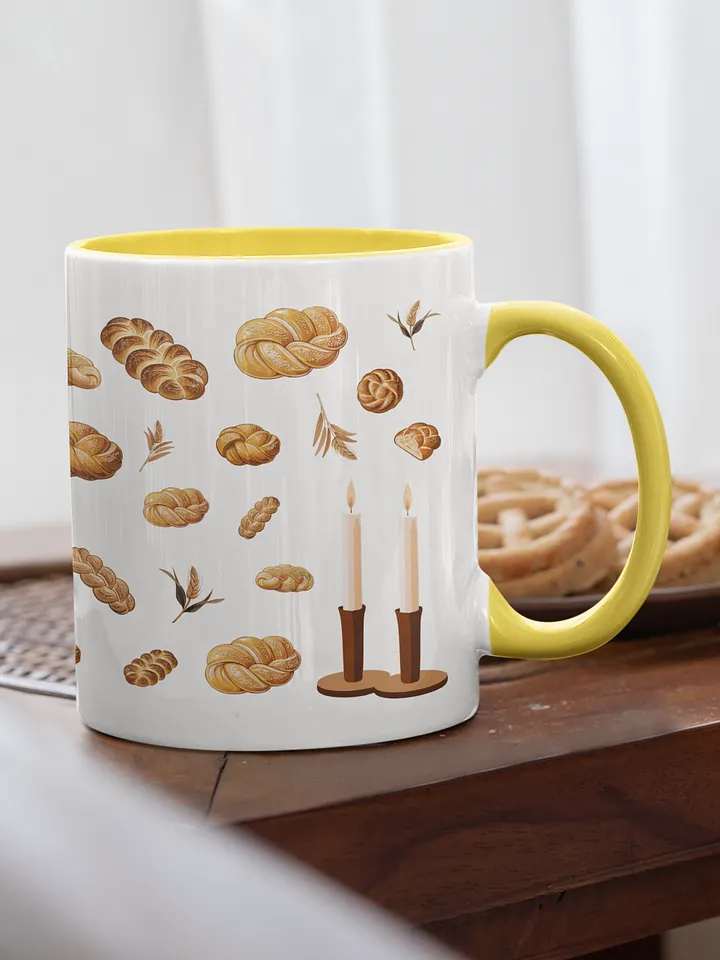Pass the Challah Duo-Color Mug product image (1)