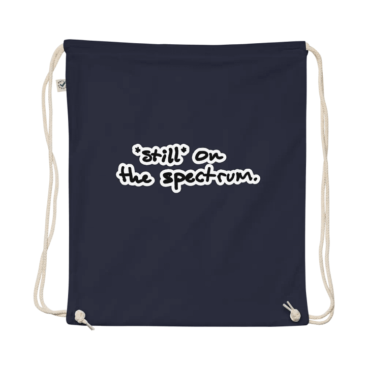 *still* on the spectrum (bubble design) cotton drawstring bag product image (1)