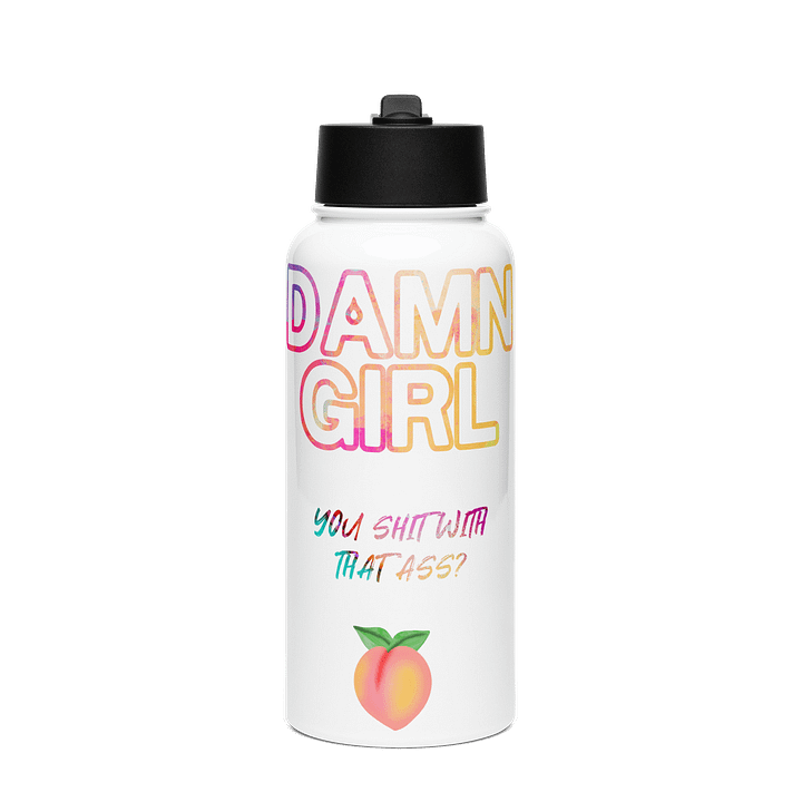 DAMN Girl Straw Water Bottle product image (1)