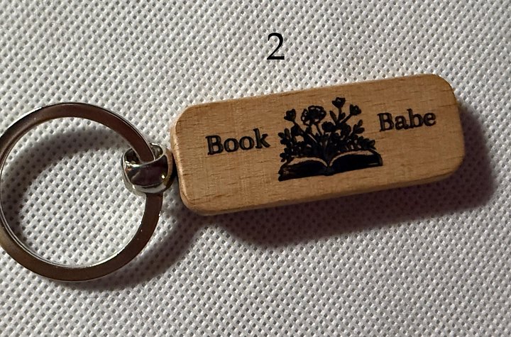Book Lover Wooden Engraved Keychains | Reading & Literature Sayings | Perfect for Readers product image (2)