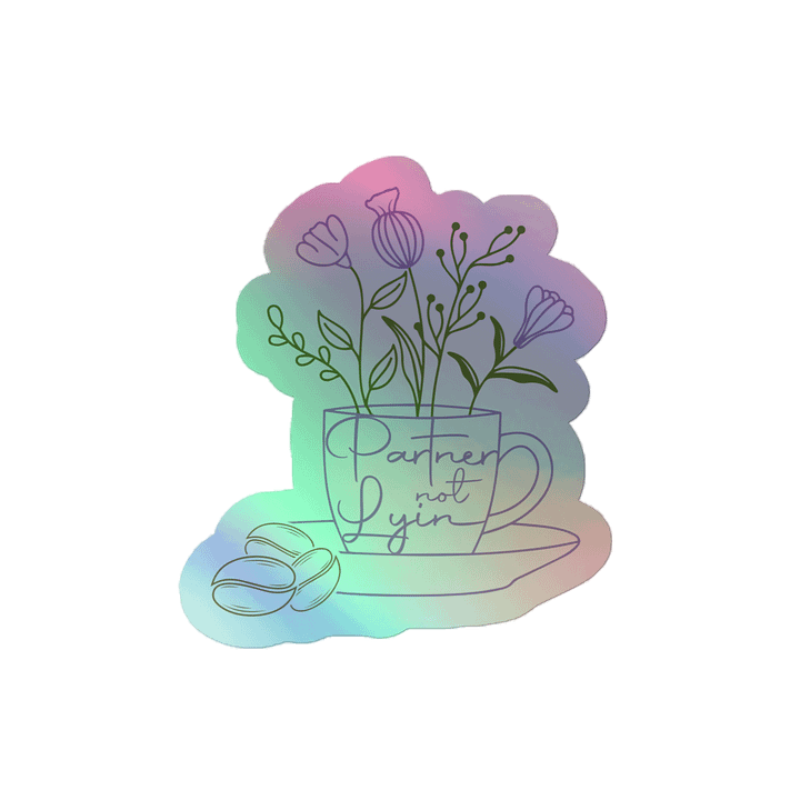 Brew & Bloom Holo Sticker product image (2)