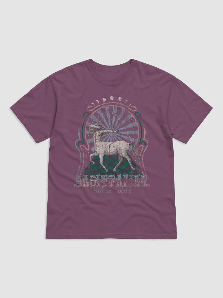 Sagittarius Zodiac Sign Tee | Art Nouveau-Style Grunge Streetwear T-Shirt for November 22 to December 31 Birth Months product image (2)