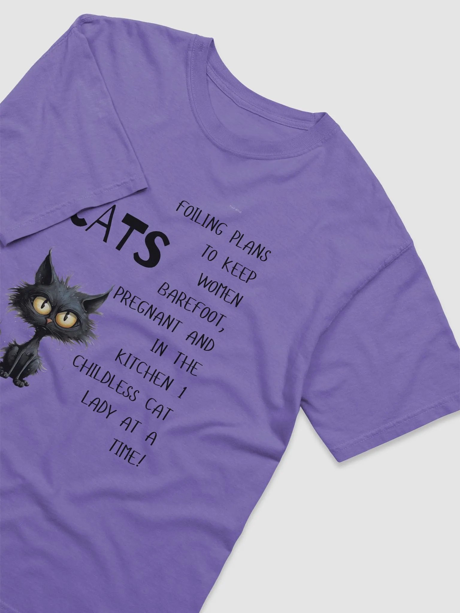 🐾 Cats Against Patriarchy – Childless Cat Lady Tee product image (3)