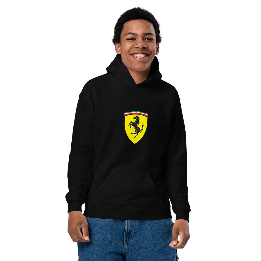 Kids Youth Heavy Blend Hoodie Ferrari Logo product image (9)