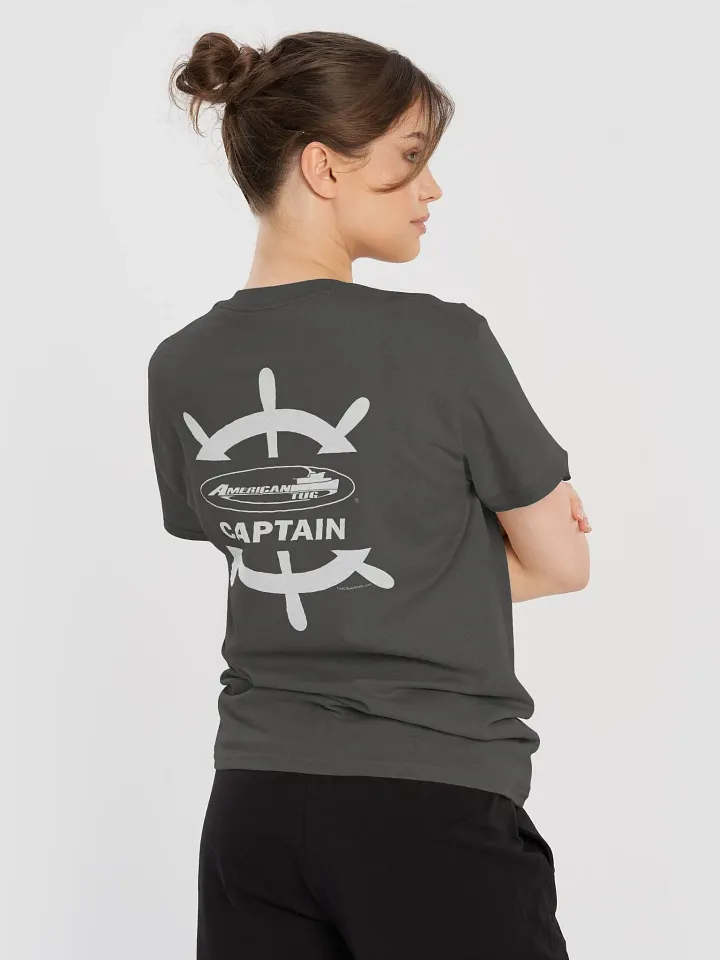 American Tug Captain - T-Shirt - Dark Shirt w/White Logo product image (1)