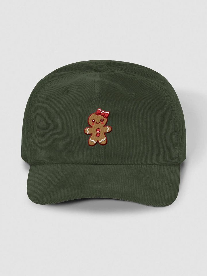 Gingerbread Girl Embroidered Corduroy Dad Hat product image (1)