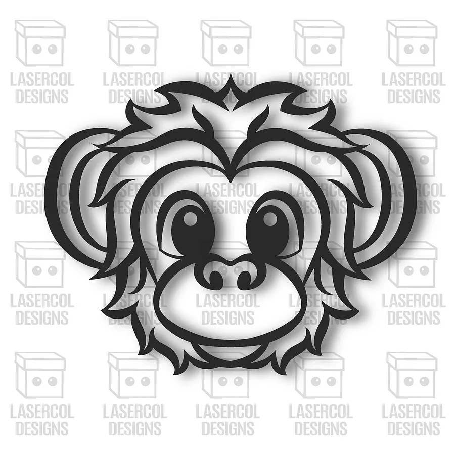 Cute Lion and Monkey Wall Art - Laser Cut Files product image (3)
