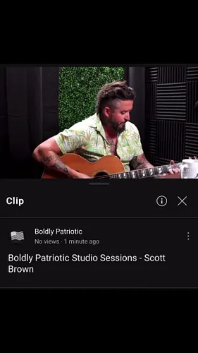 First edition of Boldly Patriotic Studio Sessions w/ @scooterbrownbnd is out now!