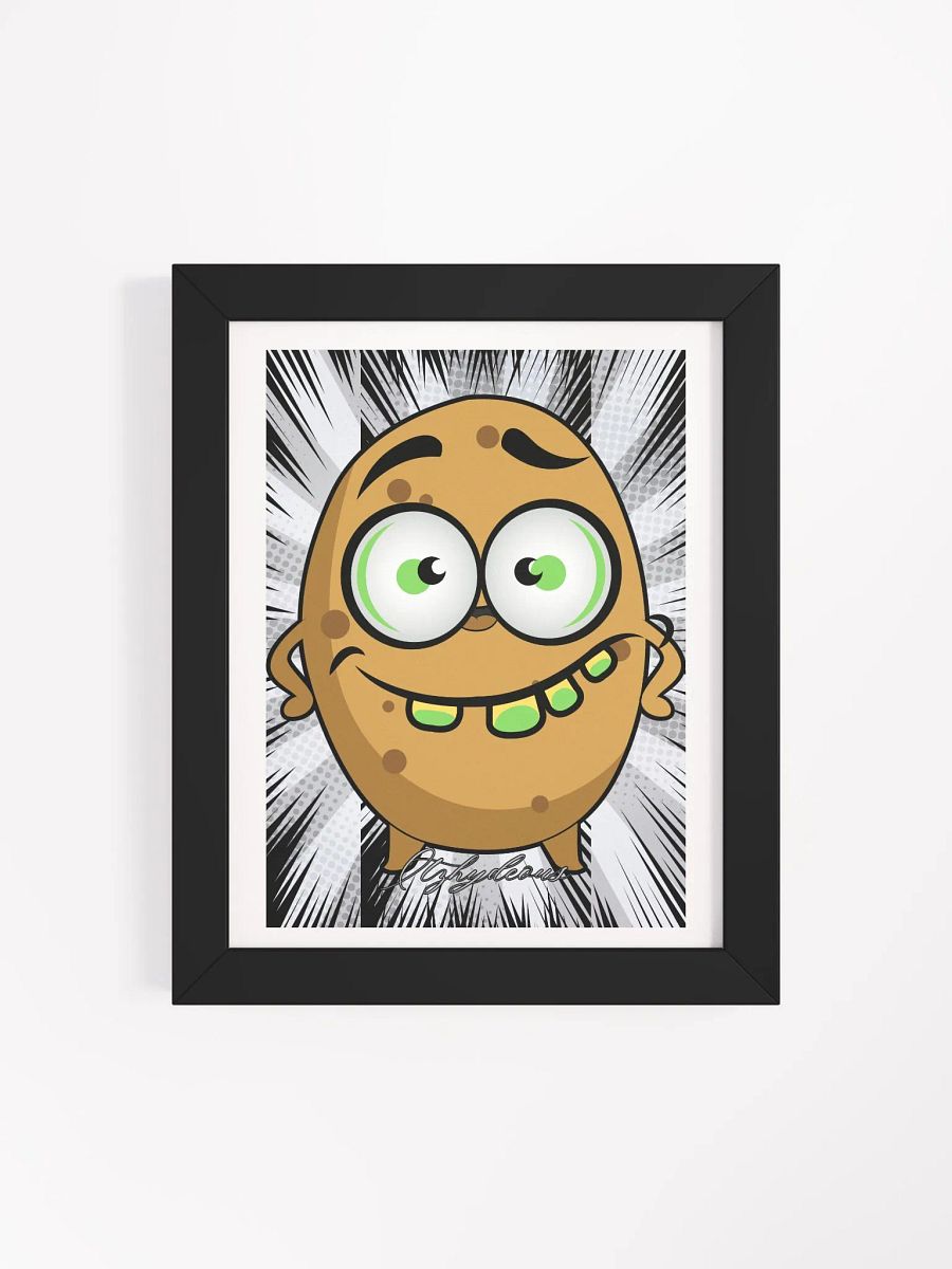 Goofy Potato Burst Framed Poster product image (4)