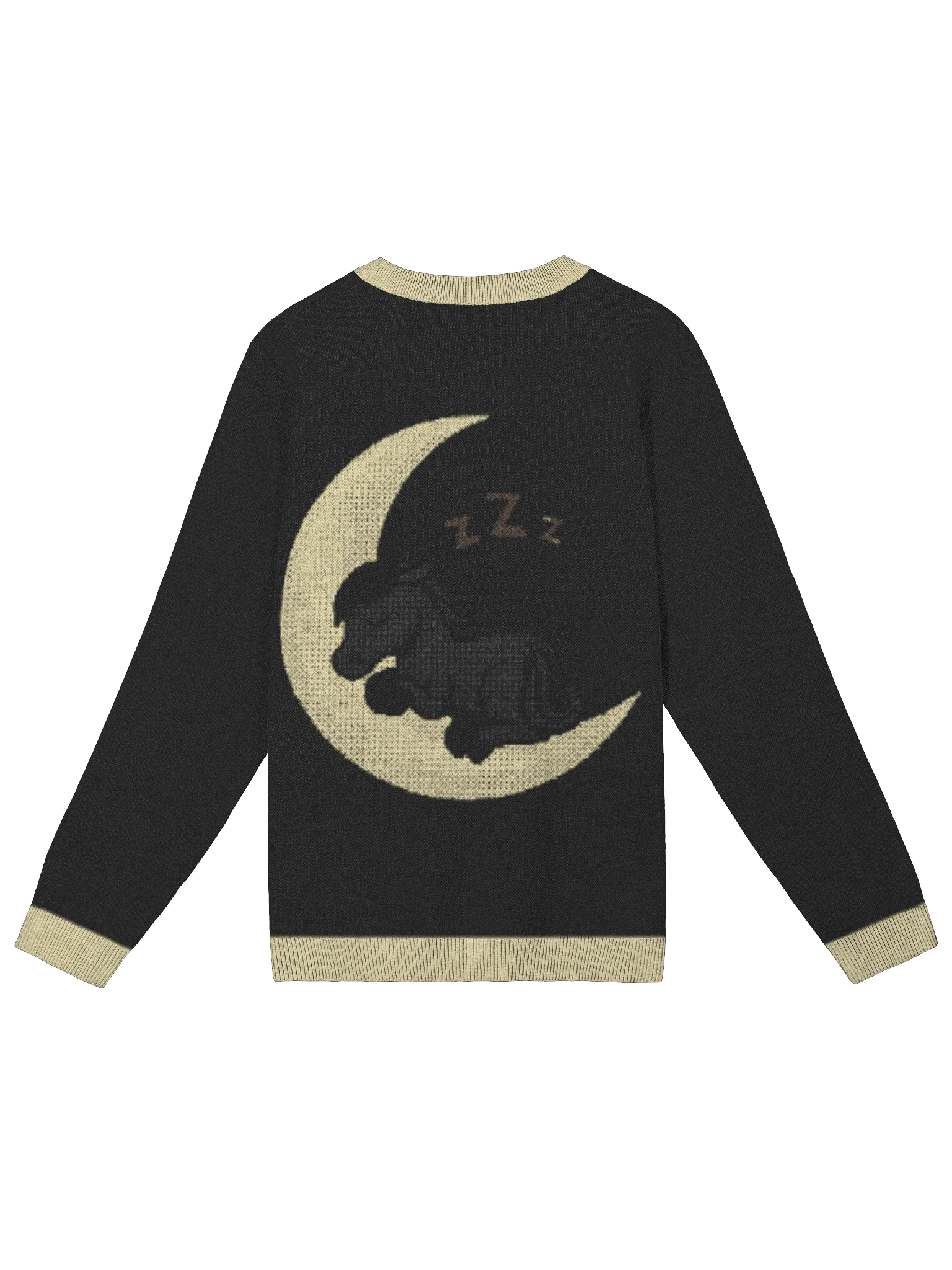 Sleepy Moon Knitted Crewneck Sweater Classic Fit product image (10)