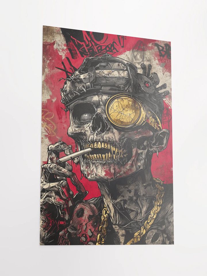 Gritty Punk Skeleton Poster product image (2)